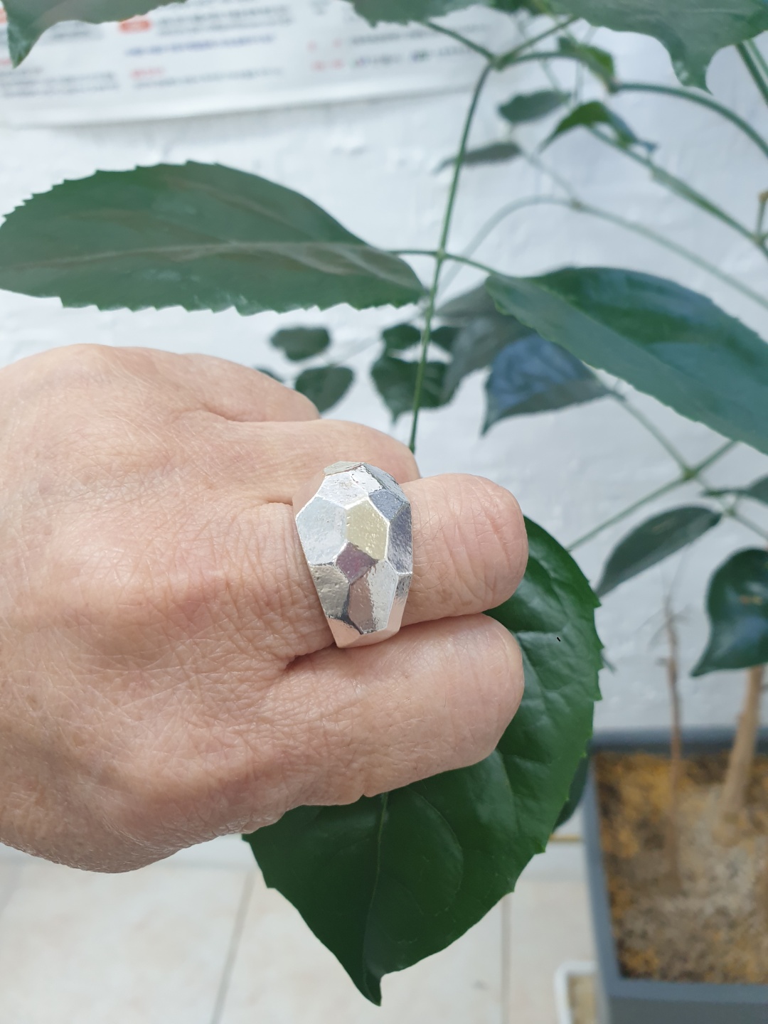 [칠보공방] 각진 고마루 볼드반지 공방에서 직접 만드는 순은 반지