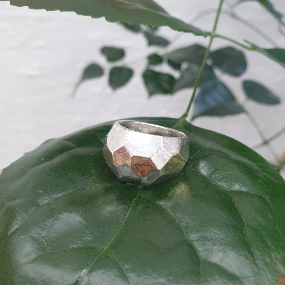 [칠보공방] 각진 고마루 볼드반지 공방에서 직접 만드는 순은 반지