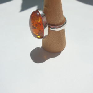 [칠보공방]호박 반지 수공예 경주 칠보 공방에서 직접 만든 반지